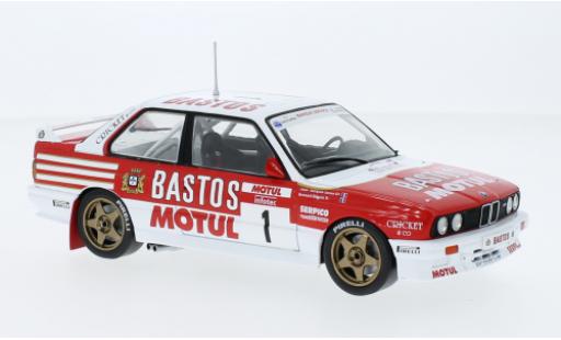 Bmw M3 1/24 IXO (E30) No.1 Bastos Rallye WM Rallye Tour de Corse 1988 modellino in miniatura