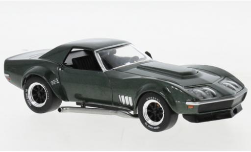 Chevrolet Corvette 1/43 IXO Douane (C3) metallise verde foncé 1972 modellino in miniatura