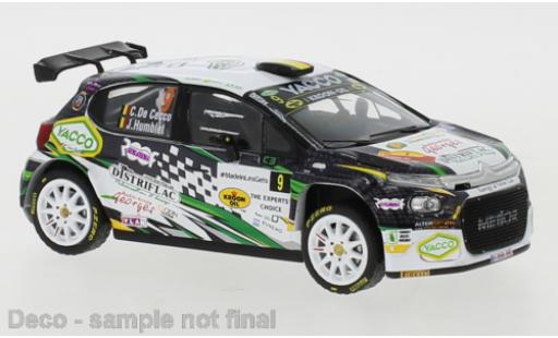 Citroen C3 1/43 IXO Rally2 No.9 Rallye du Condroz - Huy 2021 modellino in miniatura