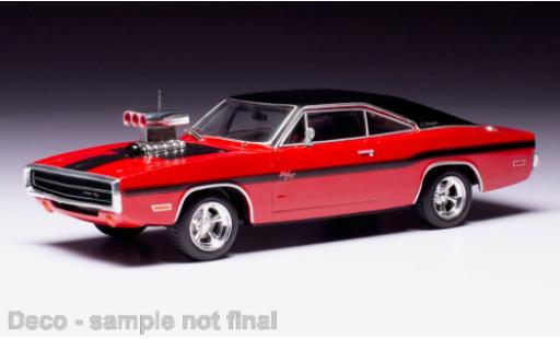 Dodge Charger 1/43 IXO R/T rosso 1970 modellino in miniatura