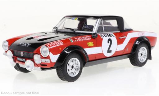 Fiat 124 1/24 IXO Abarth No.2 Rally Monte Carlo 1973 modellino in miniatura