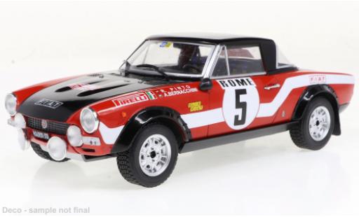 Fiat 124 1/24 IXO Abarth No.5 Rally Monte Carlo 1973 modellino in miniatura