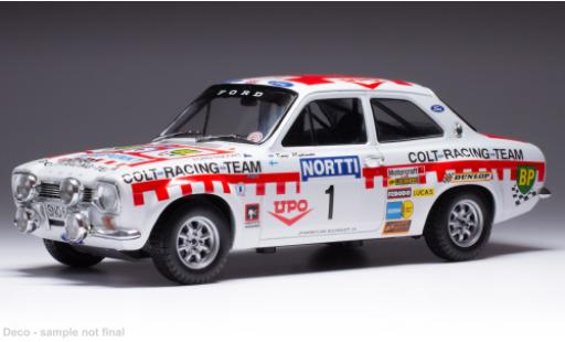 Ford Escort 1/18 IXO MK I RS 1600 No.1 1000 Lakes Rally 1974 modellino in miniatura