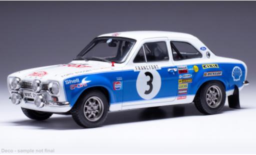 Ford Escort 1/24 IXO MK I RS 1600 No.3 Rally Monte Carlo 1973 modellino in miniatura