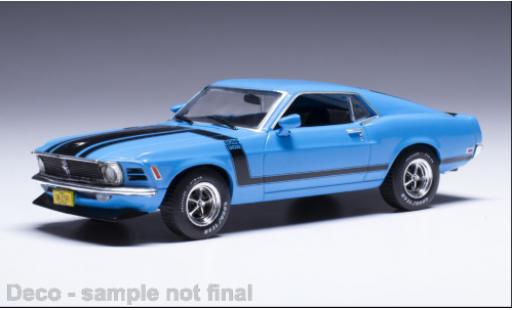 Ford Mustang 1/43 IXO Boss 302 blu 1970 modellino in miniatura