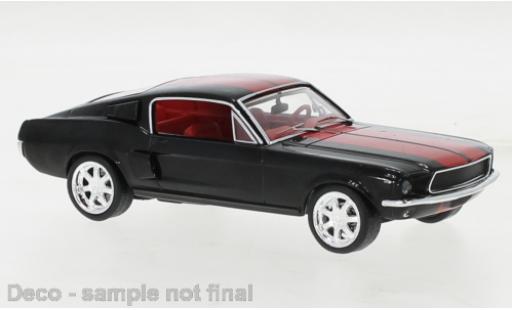 Ford Mustang 1/43 IXO Fastback nero/rosso 1967 modellino in miniatura