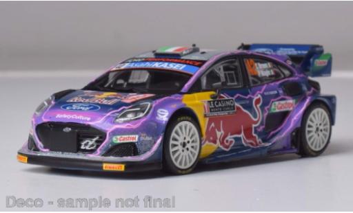Ford Puma 1/43 IXO Rally1 No.42 WRC Rally Monte Carlo 2022 modellino in miniatura