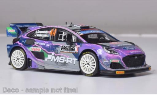 Ford Puma 1/43 IXO Rally1 No.44 WRC Rally Monte Carlo 2022 modellino in miniatura