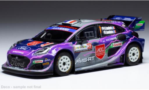 Ford Puma 1/43 IXO Rally1 No.7 WRC Rallye Sardinien 2022 modellino in miniatura