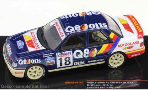 Ford Sierra 1/43 IXO RS Cosworth No.18 Rallye RAC Lombard 1991 modellino in miniatura