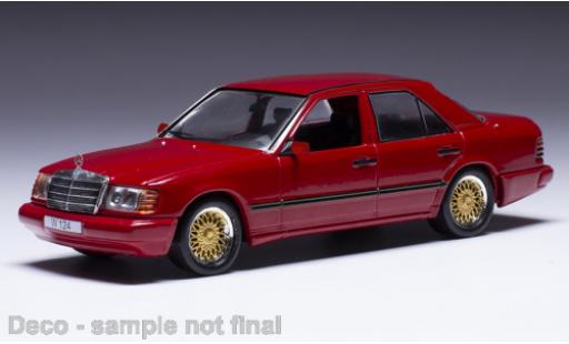 Mercedes CLA 1/43 IXO 300 E (W124) rosso clair 1984 modellino in miniatura
