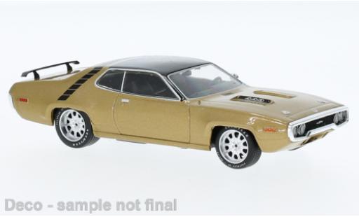 Plymouth GTX 1/43 IXO Runner metallise doré 1971 modellino in miniatura