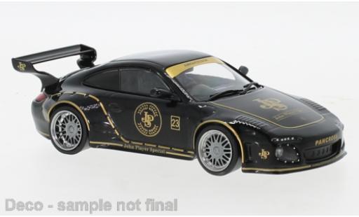 Porsche 997 1/43 IXO Old and New nero/Dekor John Player Special modellino in miniatura