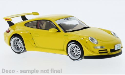 Porsche 997 RWB 1/43 IXO giallo modellino in miniatura