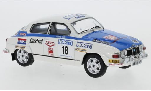 Saab 96 1/43 IXO V4 No.18 1000 Lakes Rally 1976 modellino in miniatura