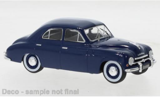 Skoda 120 1/43 IXO 0 blu 1952 modellino in miniatura