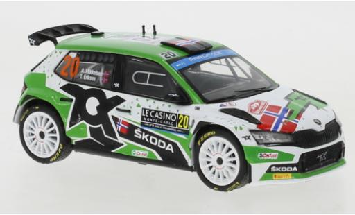 Skoda Fabia 1/43 IXO Rally2 EVO No.20 WRC Rally Monte Carlo 2022 modellino in miniatura