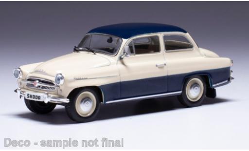 Skoda Octavia 1/43 IXO beige/blu 1959 modellino in miniatura
