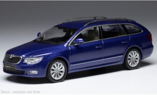 Skoda Superb 1/43 IXO II 3T metallise blu 2008 modellino in miniatura
