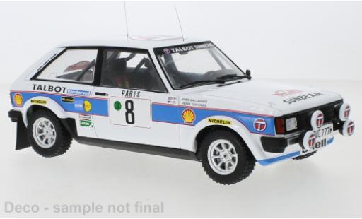 Talbot Sunbeam 1/18 IXO Lotus No.8 Rallye Monte-Carlo 1981 modellino in miniatura