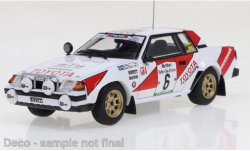 Toyota Celica 1/43 IXO 2000GT No.6 Rallye Cote d Ivoire 1982 modellino in miniatura