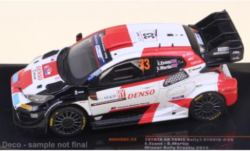 Toyota Yaris 1/43 IXO No.33 WRC1 Rally Croatia 2023 modellino in miniatura