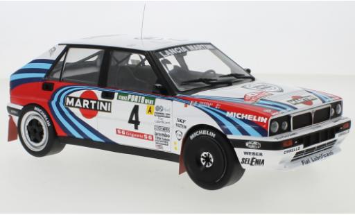Lancia Delta 1/18 IXO Integrale 16V No.4 Martini Martini Rallye WM Rally Portugal 1990 D.Auriol/B.Occelli modellino in miniatura