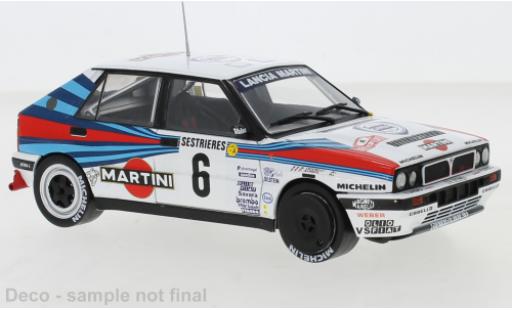 Lancia Delta 1/24 IXO Integrale 16V No.6 Martini Racing Martini Rallye Monte Carlo 1989 D.Auriol/B.Occelli modellino in miniatura