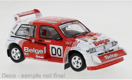 MG Metro 1/43 IXO 6R4 RHD Belge Team Legend Boucles de Spa 2014 M.Duez/R.Rutten modellino in miniatura