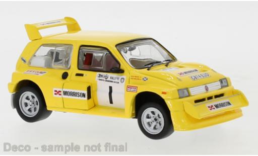 MG Metro 1/43 IXO 6R4 RHD No.1 Morrison Scottish Rally Championship 1991 Championship Winner D.Milne/B.Wilson modellino in miniatura