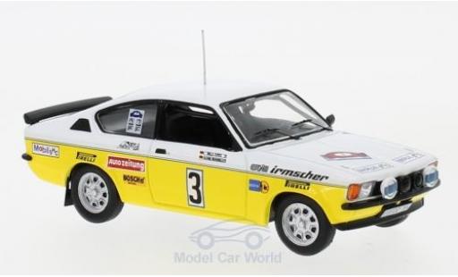 Opel Kadett GT 1/43 IXO C GT/E No.3 Irmscher Tuning Rallye DM Rallye Hunsrück 1978 A.Warmbold/W.Pitz modellino in miniatura