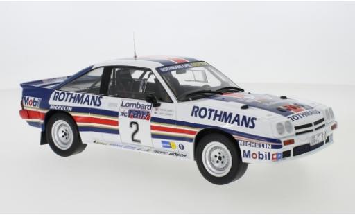 Opel Manta 1/18 IXO 400 No.2 Rothmans Rally Team Rothmans Rallye WM RAC Rallye 1983 H.Toivonen/F.Gallagher modellino in miniatura