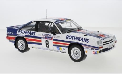 Opel Manta 1/18 IXO 400 No.8 Rothmans Rally Team Rothmans Rallye WM RAC Rallye 1983 J.McRae/I.Grindrod modellino in miniatura