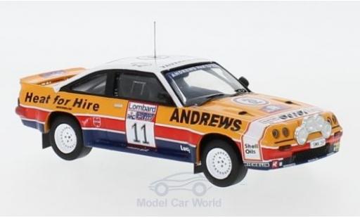 Opel Manta 1/43 IXO 400 RHD No.11 Rallye WM RAC Rallye 1985 R.Brookes/M.Broad modellino in miniatura