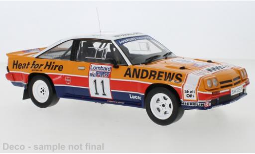 Opel Manta 1/18 IXO B 400 No.11 RAC Rally 1985 R.Brookes/M.Broad modellino in miniatura