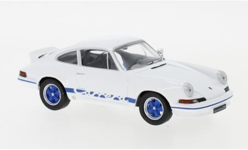 Porsche 911 RS 1/43 IXO Carrera RS 2.7 bianco/blu 1973 modellino in miniatura