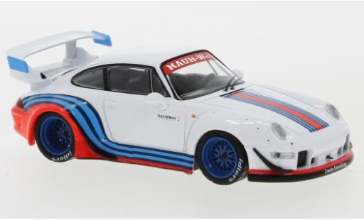 Porsche 993 RWB 1/43 IXO 911 RWB () bianco/Dekor RAUH-Welt modellino in miniatura