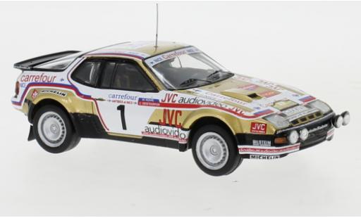 Porsche 924 1/43 IXO Carrera GTS No.1 Carrefour Rallye Antibes 1981 W.Röhrl/C.Geistdörfer modellino in miniatura