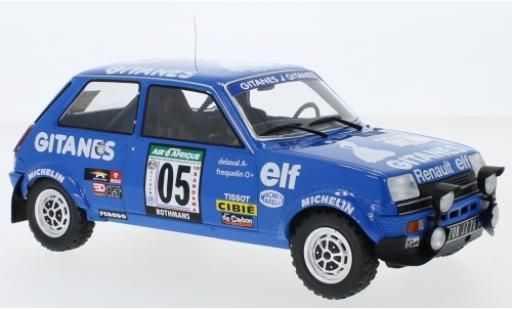Renault 5 1/18 IXO Alpine No. Gitanes Rallye Bandama 1978 G.Frequelin/J.Delaval modellino in miniatura