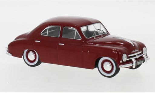 Skoda 120 1/43 IXO 0 rosso 1952 modellino in miniatura