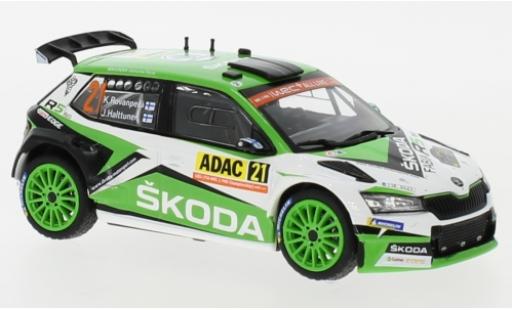 Skoda Fabia 1/43 IXO R5 EVO No.21 Rallye WM Rallye Deutschland 2019 K.Rovanperä/J.Halttunen modellino in miniatura