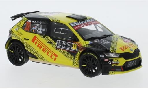 Skoda Fabia 1/43 IXO R5 Evo No.30 Pirelli Rallye WM Rally Monte Carlo 2020 G.Munster/L.Louka modellino in miniatura