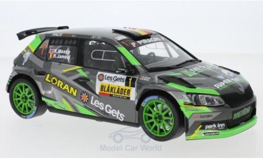 Skoda Fabia 1/43 IXO R5 No.1 Rallye Condroz 2018 K.Meeke/R.Jamoul modellino in miniatura