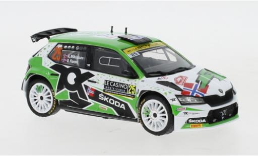 Skoda Fabia 1/43 IXO Rally 2 EVO No.25 Rallye-Cross Rally Monte Carlo 2021 A.Mikkelsen/O.Floene modellino in miniatura