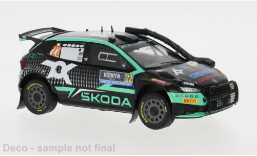 Skoda Fabia 1/43 IXO Rally2 No.22 WRC Safari Rallye Kenia 2024 1:43 modellino in miniatura