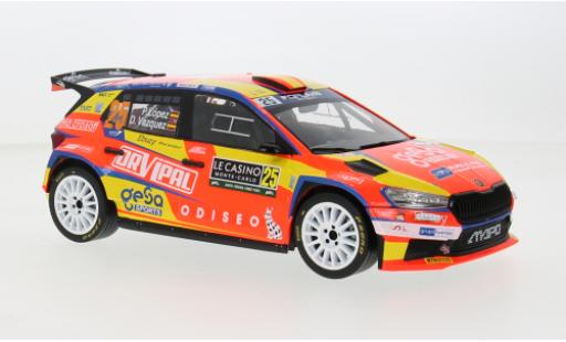 Skoda Fabia 1/18 IXO Rally2 No.25 WRC Rally Monte Carlo 2024 1:18 modellino in miniatura