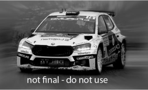 Skoda Fabia 1/43 IXO RS Rally2 WRC Rally Monte Carlo 2025 #21 1:43 modellino in miniatura