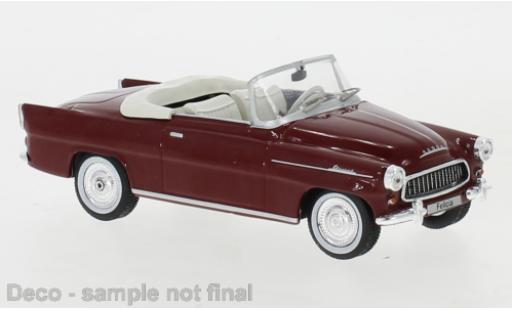 Skoda Felicia 1/43 IXO Roadster rosso 1959 modellino in miniatura