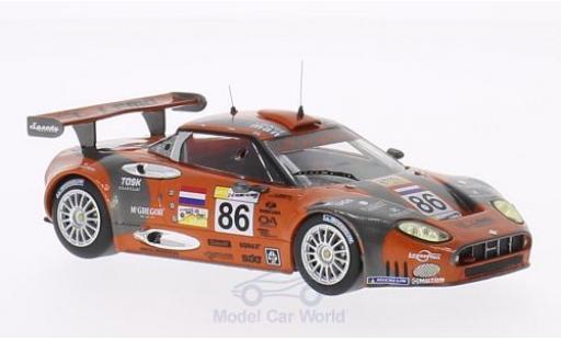 Aston Martin V8 Vantage GT2 1/43 IXO Spyker C8 Spyder GT2R No.86 24h Le Mans 2007 /M.Hezemans/J.Kane modellino in miniatura