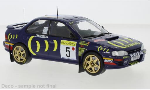 Subaru Impreza 1/24 IXO 555 No.5 Rally Team Rallye Monte-Carlo 1995 C.Sainz/L.Moya modellino in miniatura